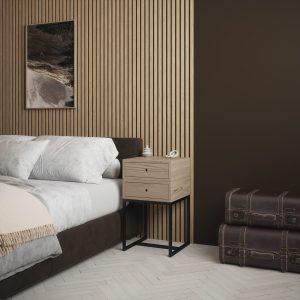 2.4m Natural Oak Wall Panel