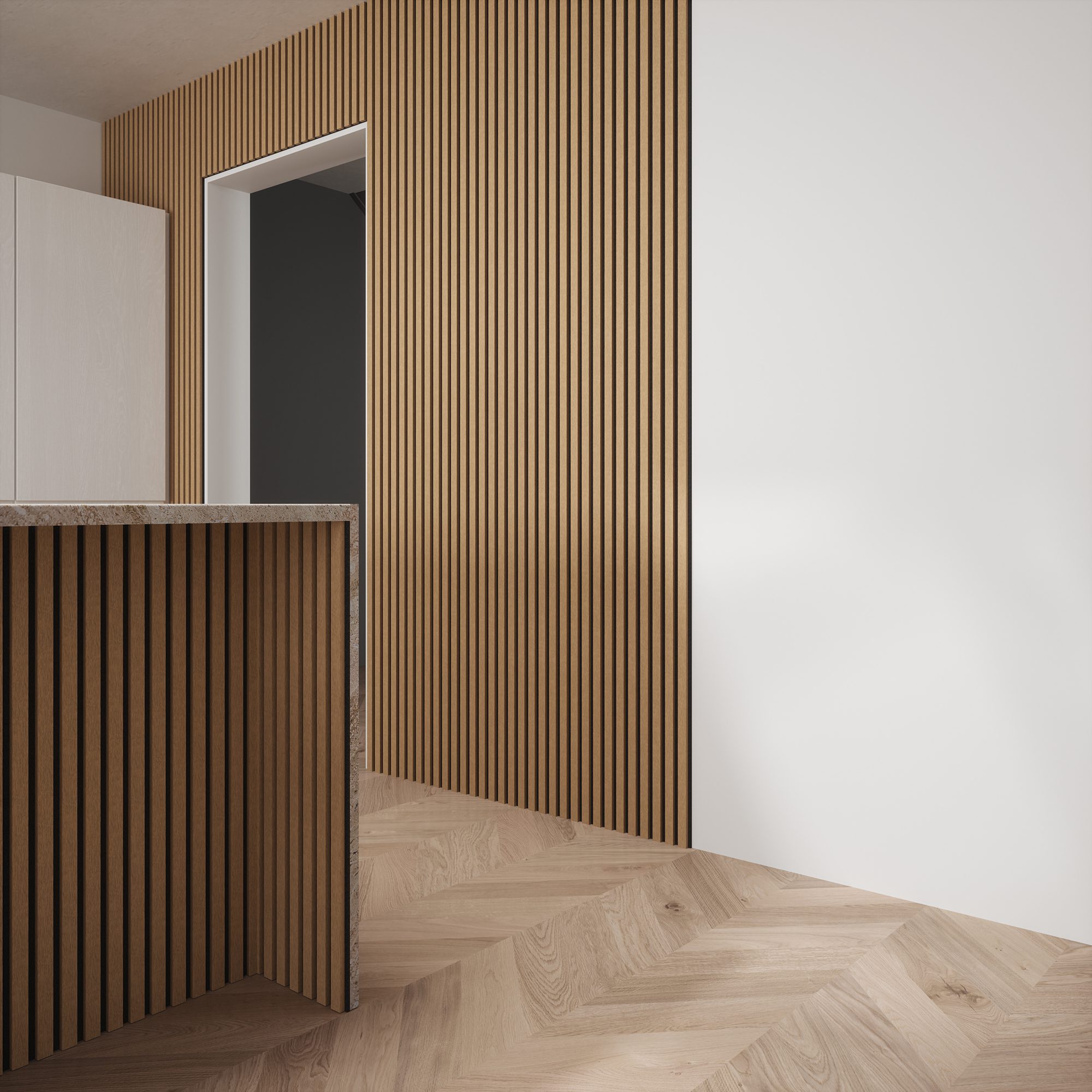 2.4m Medium Oak Wall Panel - Image 11