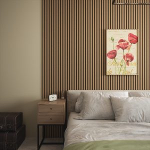 2.4m Medium Oak Wall Panel