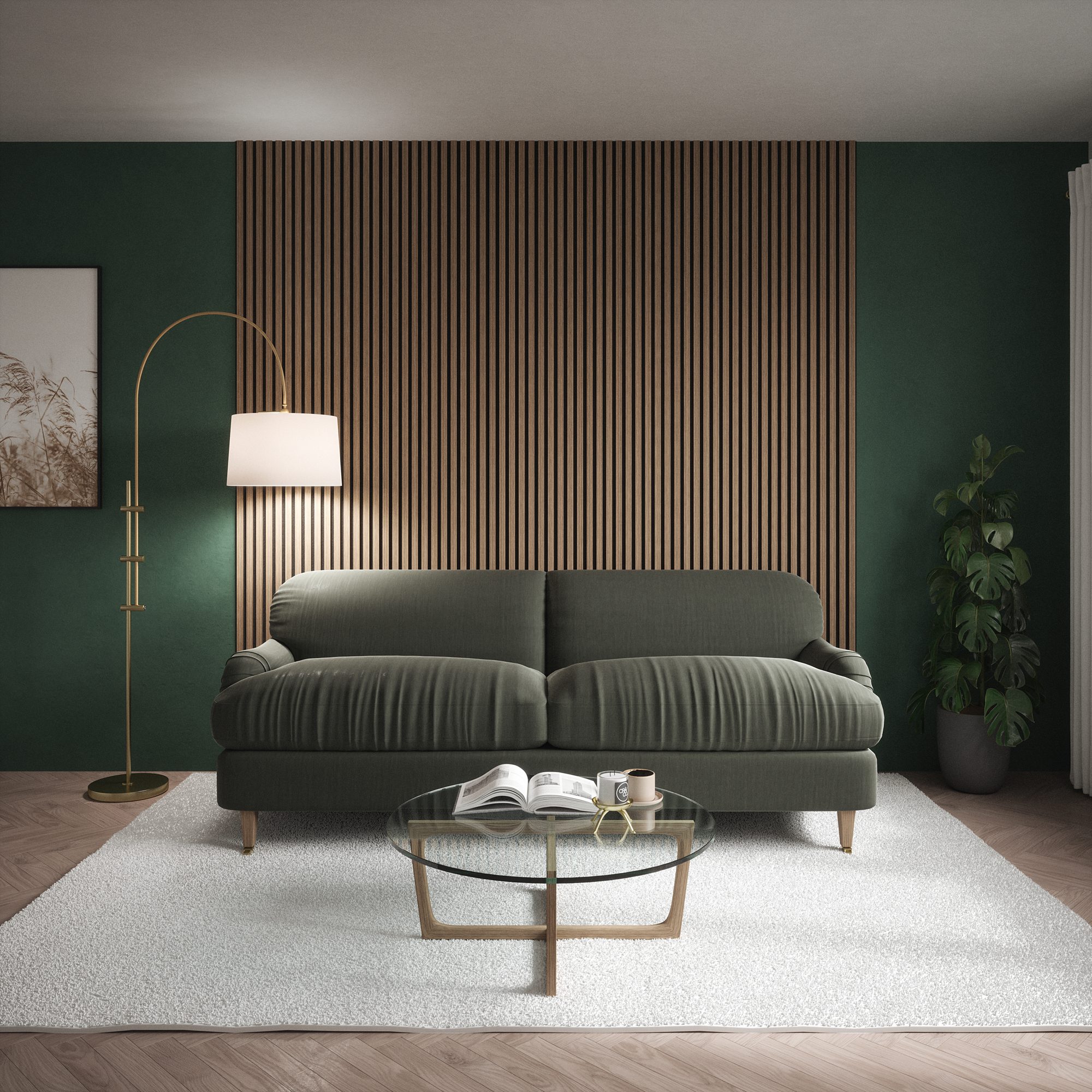 2.4m Chestnut Wall Panel - Image 2