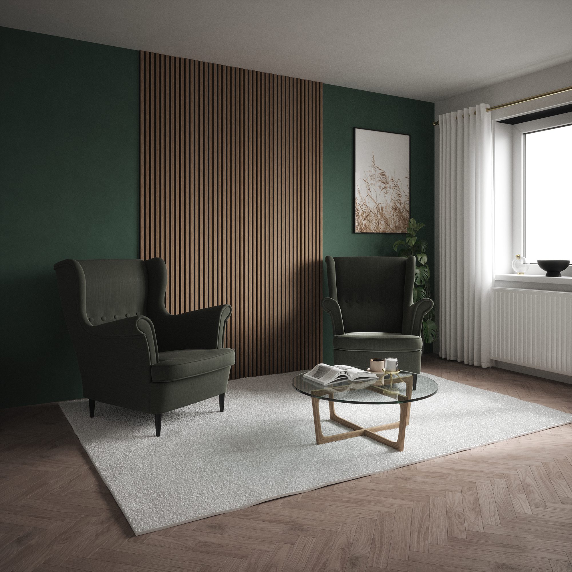 2.4m Chestnut Wall Panel - Image 6