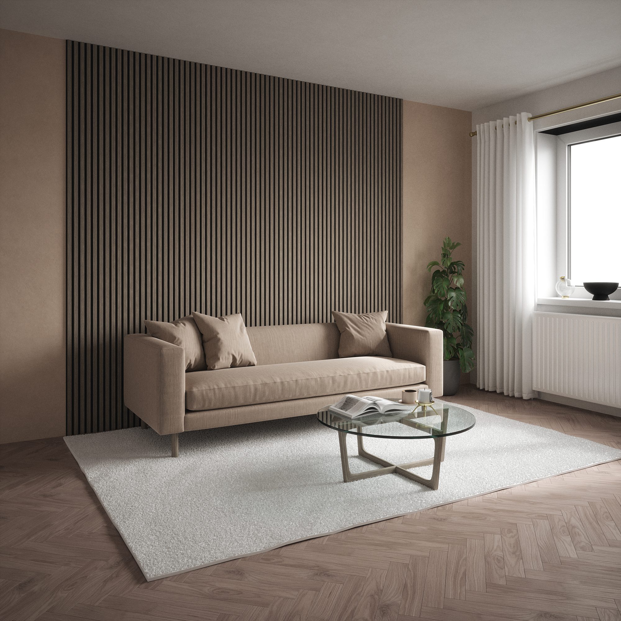 2.4m Alder Grey Wall Panel - Image 3