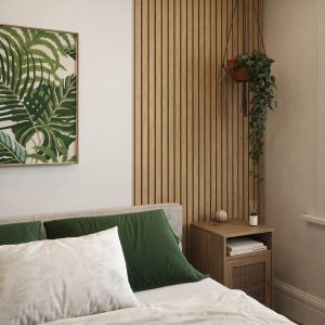 2.4m Lux Natural Oak Wall Panel