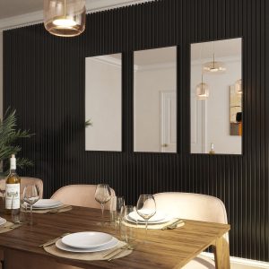 2.4m Melamine Lustrous Black Acoustic Wall Panel
